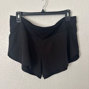 Vuori Omni Shorts Womens Large Black Lined Gym Yoga Casual